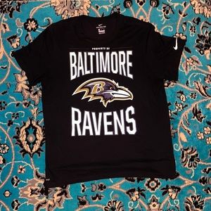 Men's Baltimore Ravens Black Team Logo T-Shirt